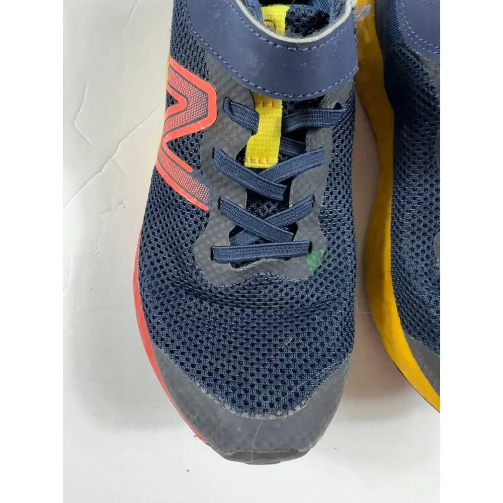 New Balance Fresh Foam Arishi v4 Running Shoes Navy Red Yellow Size 2.5 youth